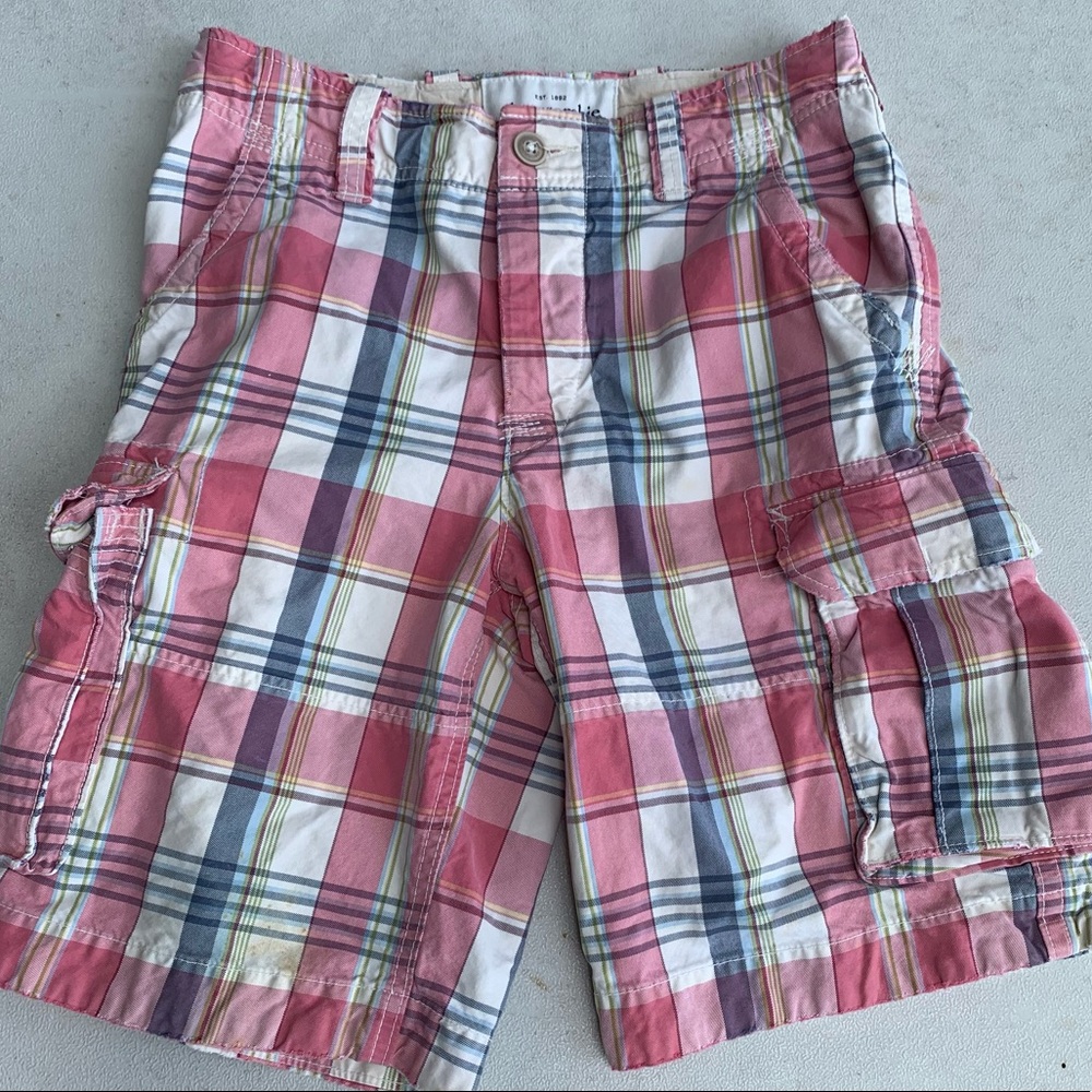 Abercrombie & Fitch Pink Plaid Kids Shorts